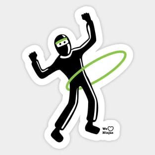 Ninja Hula Hooping! Sticker